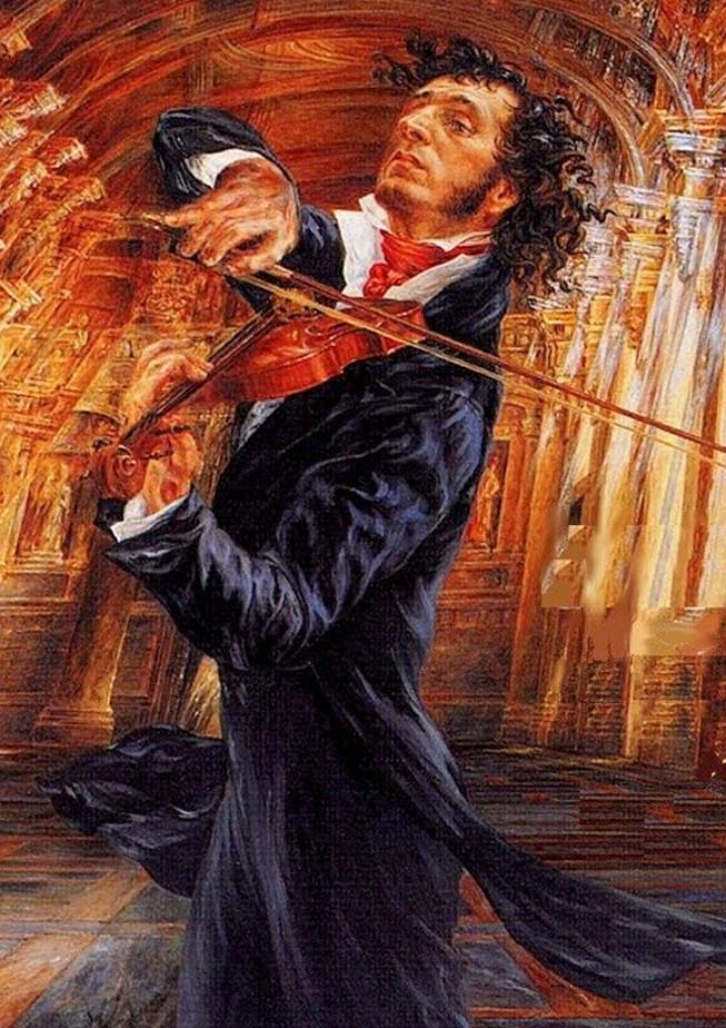 Le violoniste virtuose Niccolo Paganini